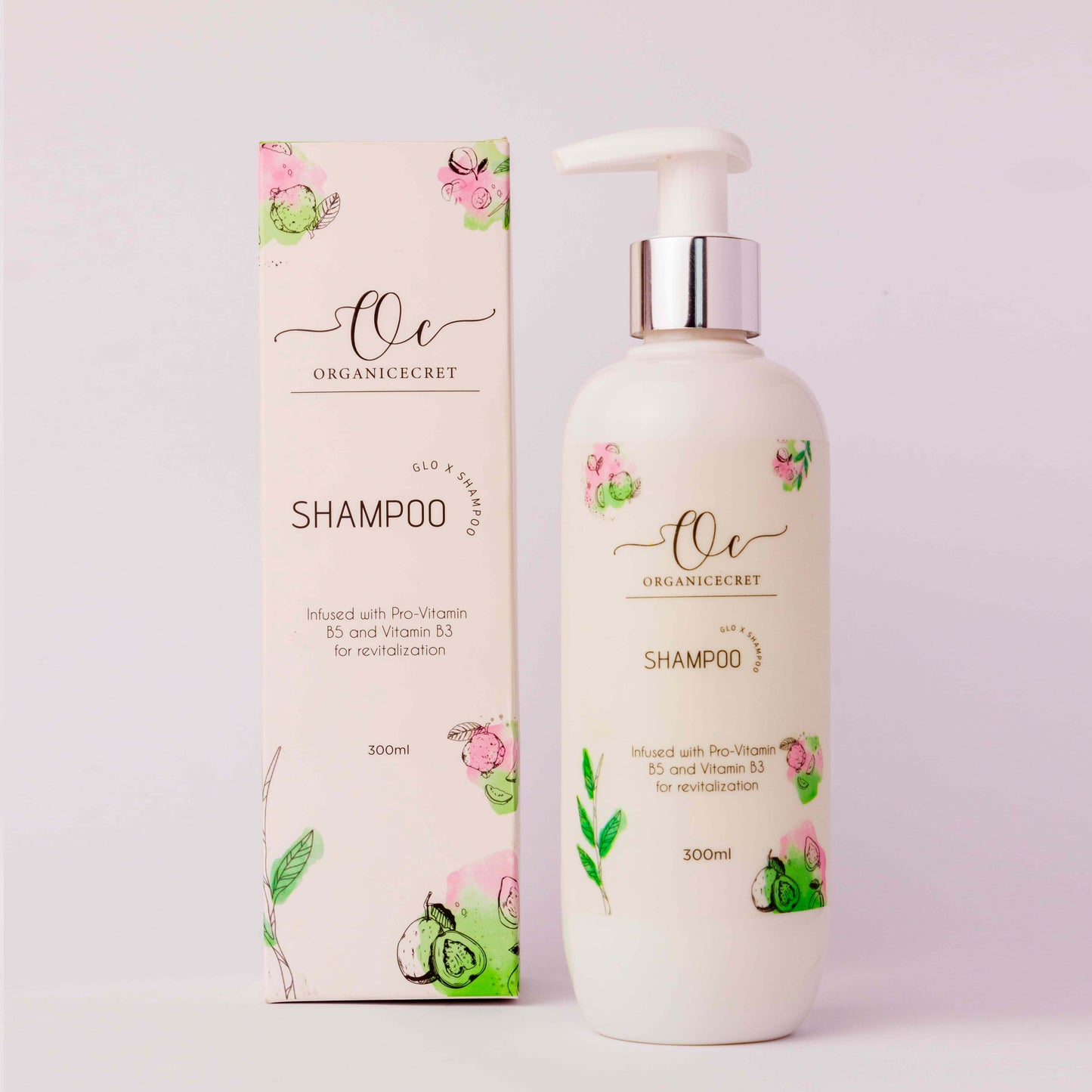 Experience soft, silky, and frizz-free hair with the hydrating formula of Organic Cecret GloX Shampoo.