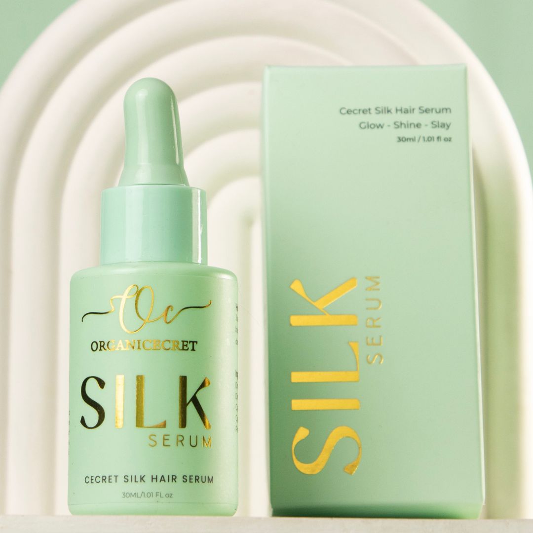 Secret Silk Hair Serum – Lightweight, Anti-Frizz, and Shine-Boosting Formula for Smooth & Healthy Hair