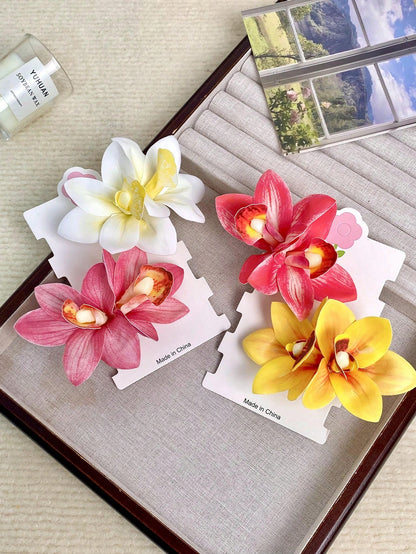 4pc Flower Hair Clip Set