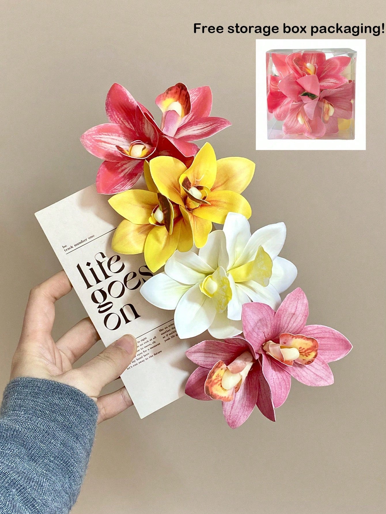 4pc Flower Hair Clip Set