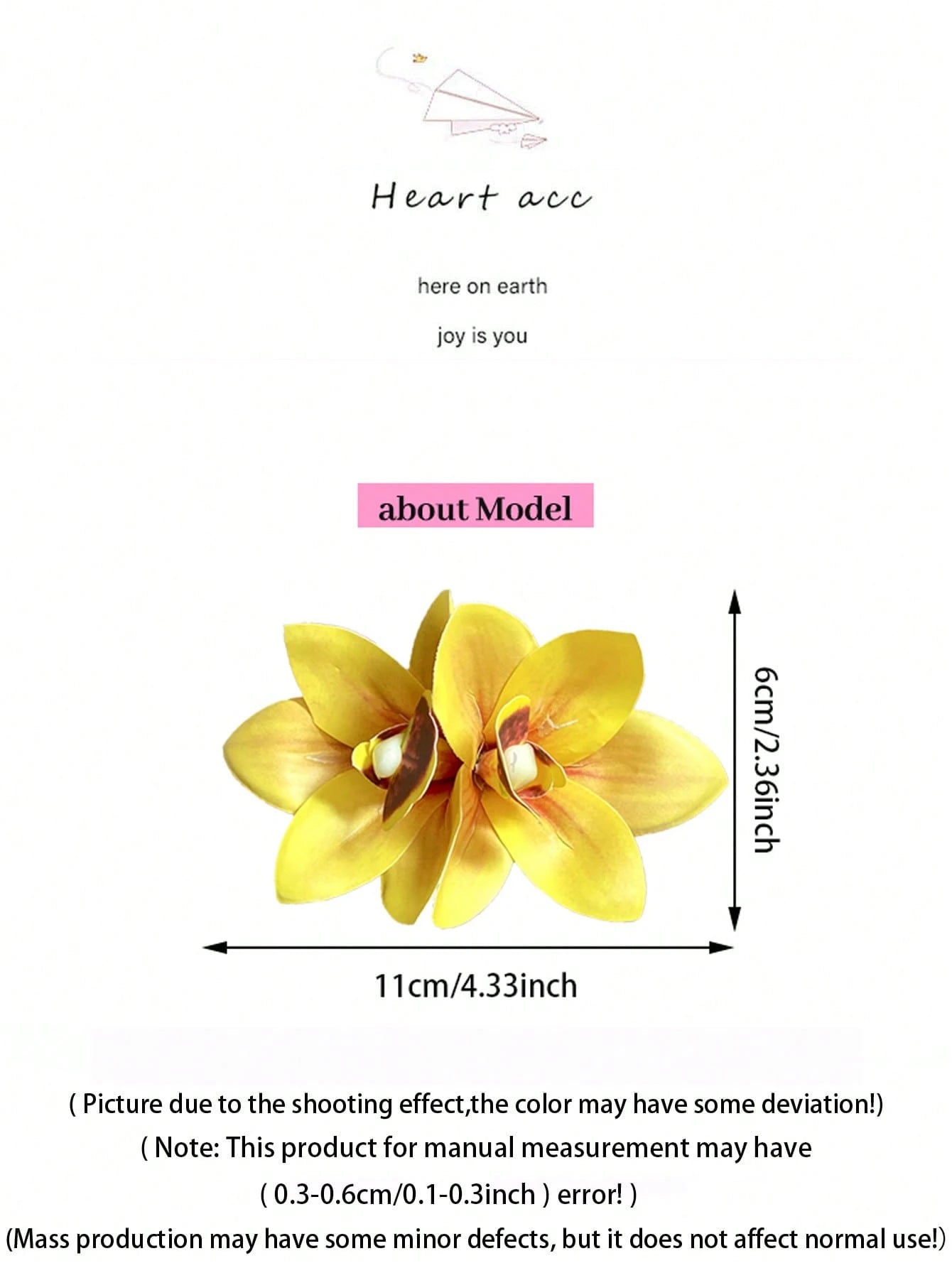 4pc Flower Hair Clip Set