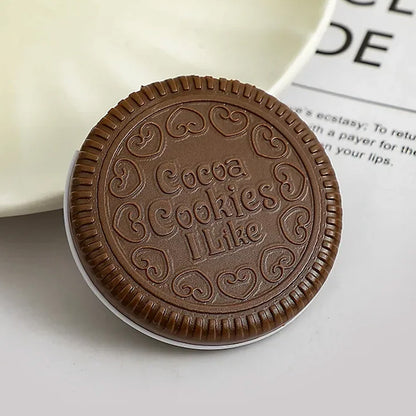 Chocolate Biscuit Folding Mirror with Combs