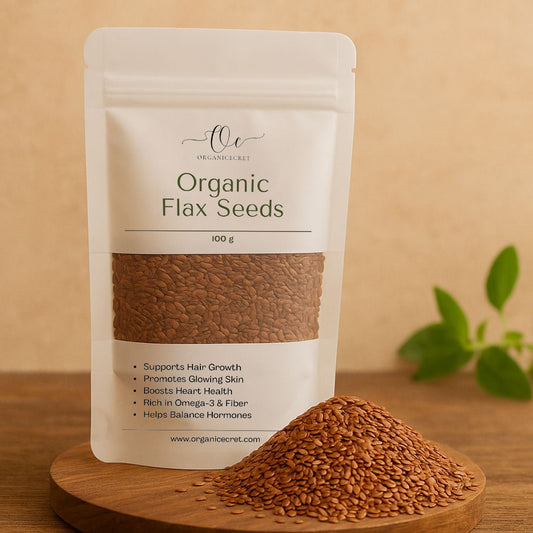 Premium Flax Seeds (Alsi) 100g for Omega-3 and Fiber Rich Nutrition
