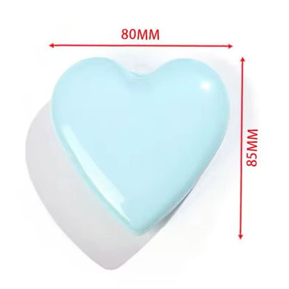 Heart Pocket Hair Brush with Mirror