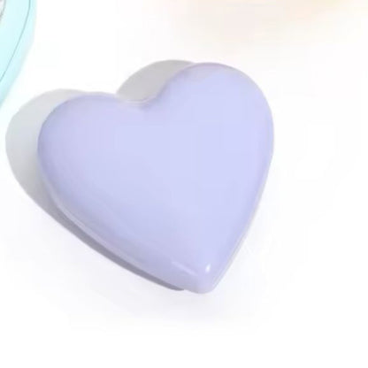 Heart Pocket Hair Brush with Mirror