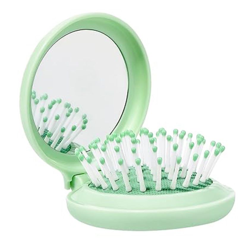 Mini Folding Brush with Mirror