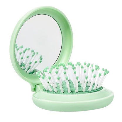 Mini Folding Brush with Mirror
