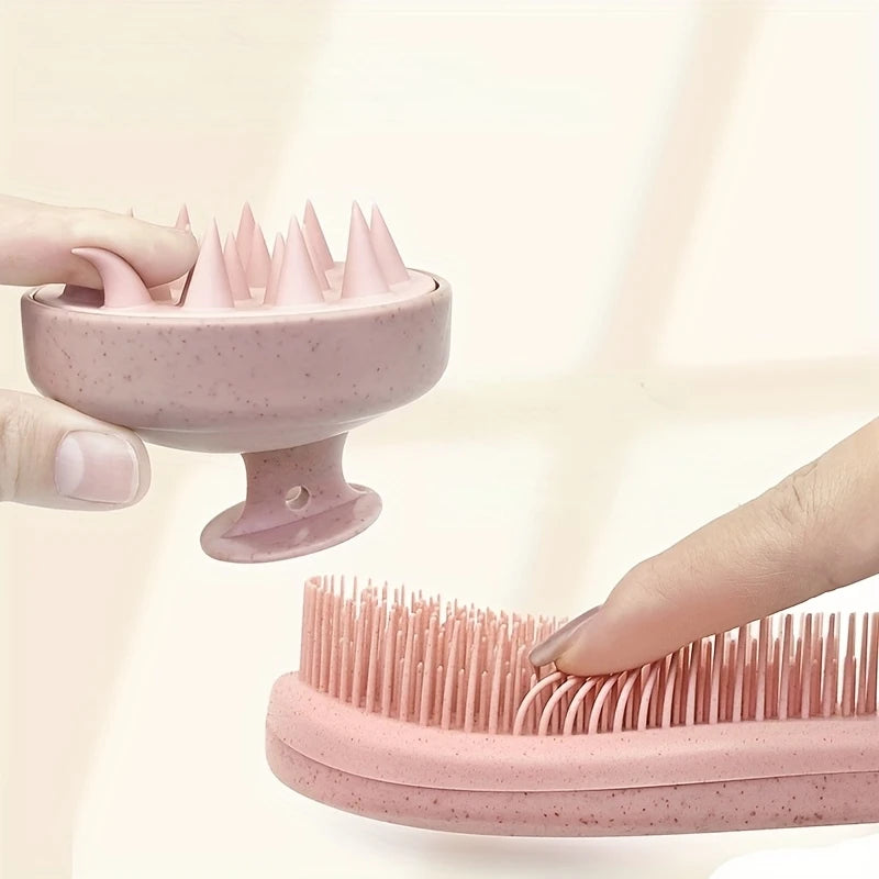 Hair Brush & Scalp Massager Set