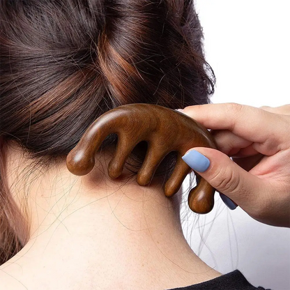 Organic Cecret Sandalwood Massage Comb, an essential hair care tool for healthier, shinier hair.