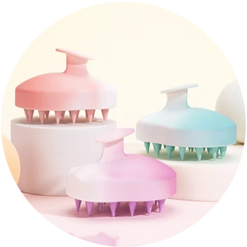 Soft Silicone Hair Massager for Scalp Stimulation & Deep Cleansing – Perfect for Hair Growth & Relaxation | Organic Cecret