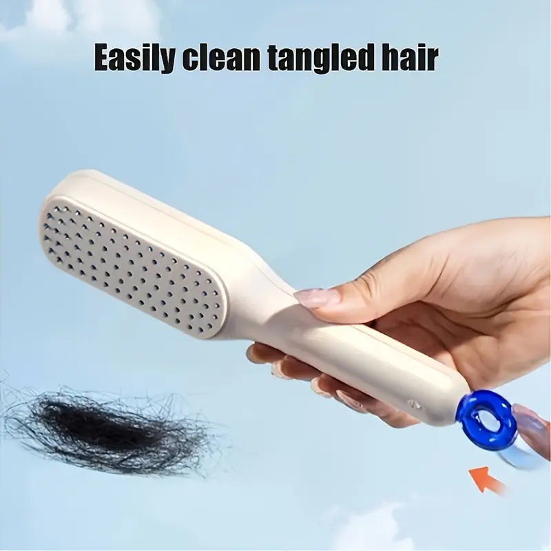 Self-Cleaning Anti-Static Hairbrush – Organic Cecret