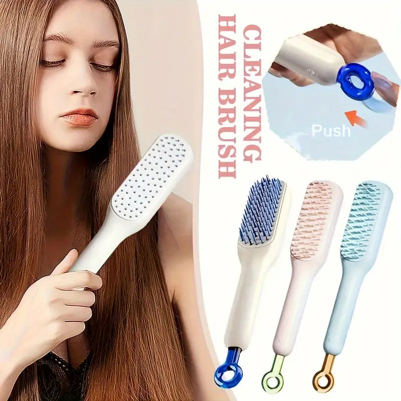 Self-Cleaning Anti-Static Hairbrush – Organic Cecret